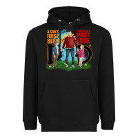 Black a sons first hero a daughters first love Heavyweight Hoodie - JahusDesignShop