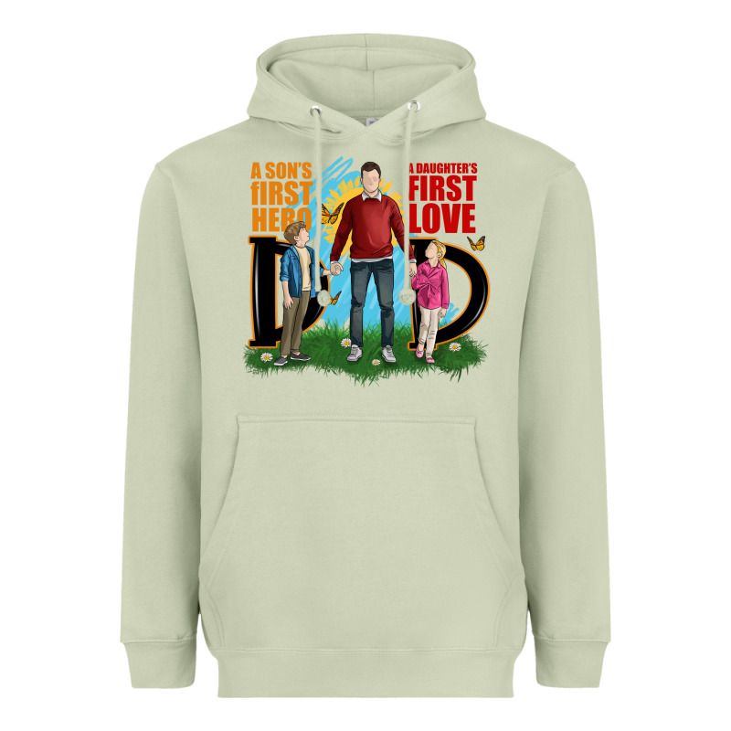 A Sons First Hero A Daughters First Love Heavyweight Hoodie by JahusDesignShop | Teevron