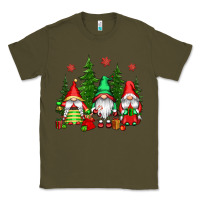 Army Green christmas gnomies Classic Tee - CowGirlArtShop