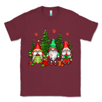 Burgundy christmas gnomies Classic Tee - CowGirlArtShop