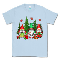 Dusty Blue christmas gnomies Classic Tee - CowGirlArtShop