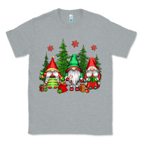 Heather Grey christmas gnomies Classic Tee - CowGirlArtShop