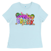 Baby Blue Spring break Easter Day Ladies Tee - CowGirlArtShop