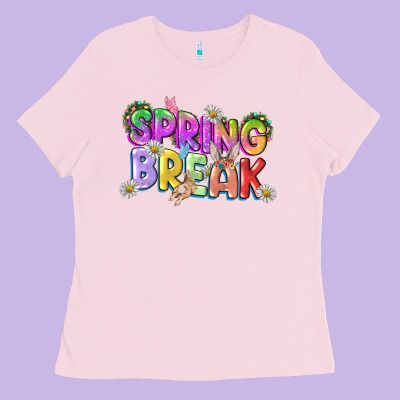 Spring Break Easter Day Ladies Tee Designed By Cowgirlartshop