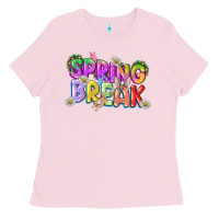 Bubblegum Pink Spring break Easter Day Ladies Tee - CowGirlArtShop