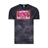 Cloud Black Hope Breast Cancer Vintage Tee - FaDigitalArtStudio