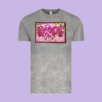 Hope Breast Cancer Vintage Tee Designed By Fadigitalartstudio