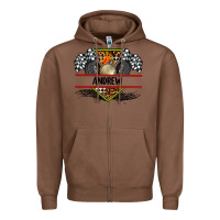 Chestnut custom name race flag and race equipment Zipper Hoodie - AdoDesignShop