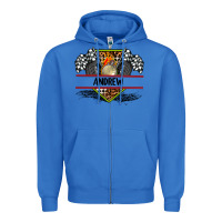 True Royal custom name race flag and race equipment Zipper Hoodie - AdoDesignShop