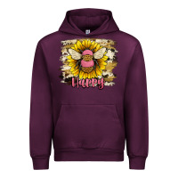 Mauve Wine bee happy Urban Hoodie - JahusDesignShop