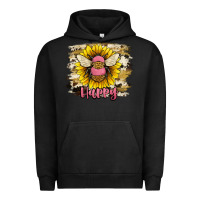 Pigment Black bee happy Urban Hoodie - JahusDesignShop