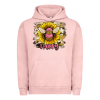 Pigment Salmon bee happy Urban Hoodie - JahusDesignShop