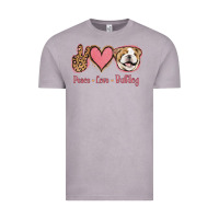 Vintage Zinc Peace Love Bulldog Vintage Tee - Jasminsmagicworld