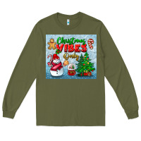 Army Green christmas vibes only tumbler Long Sleeve Tee - BundleAndBundleShop
