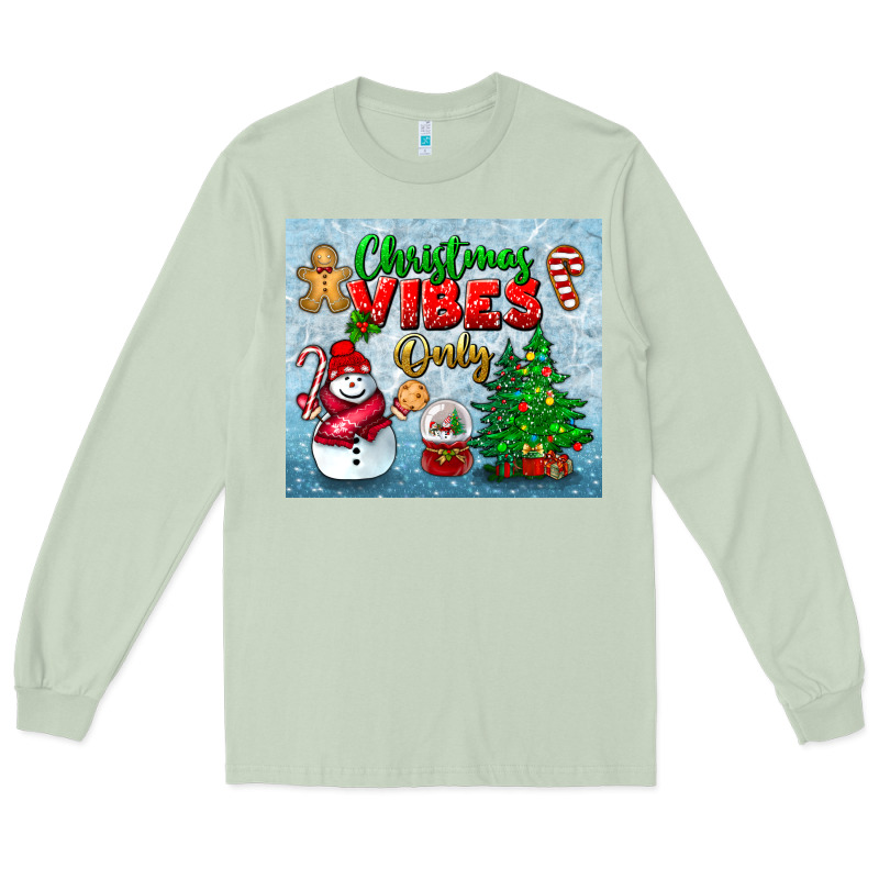 Christmas Vibes Only Tumbler Long Sleeve Tee by BundleAndBundleShop | Teevron