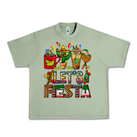Oil Green Let's Fiesta Mexico Coffee Cups With Cactus Urban Heavy Tee - FaDigitalArtStudio