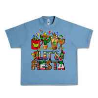 Pebble Blue Let's Fiesta Mexico Coffee Cups With Cactus Urban Heavy Tee - FaDigitalArtStudio