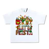 White Let's Fiesta Mexico Coffee Cups With Cactus Urban Heavy Tee - FaDigitalArtStudio