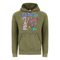 Vintage Olive birthday girl 7 Vintage Hoodie - BundleAndBundleShop