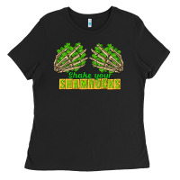Black Shake Your Shamrocks St. Patrick's Day Ladies Tee - CowGirlArtShop