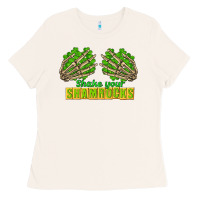 Bone Shake Your Shamrocks St. Patrick's Day Ladies Tee - CowGirlArtShop