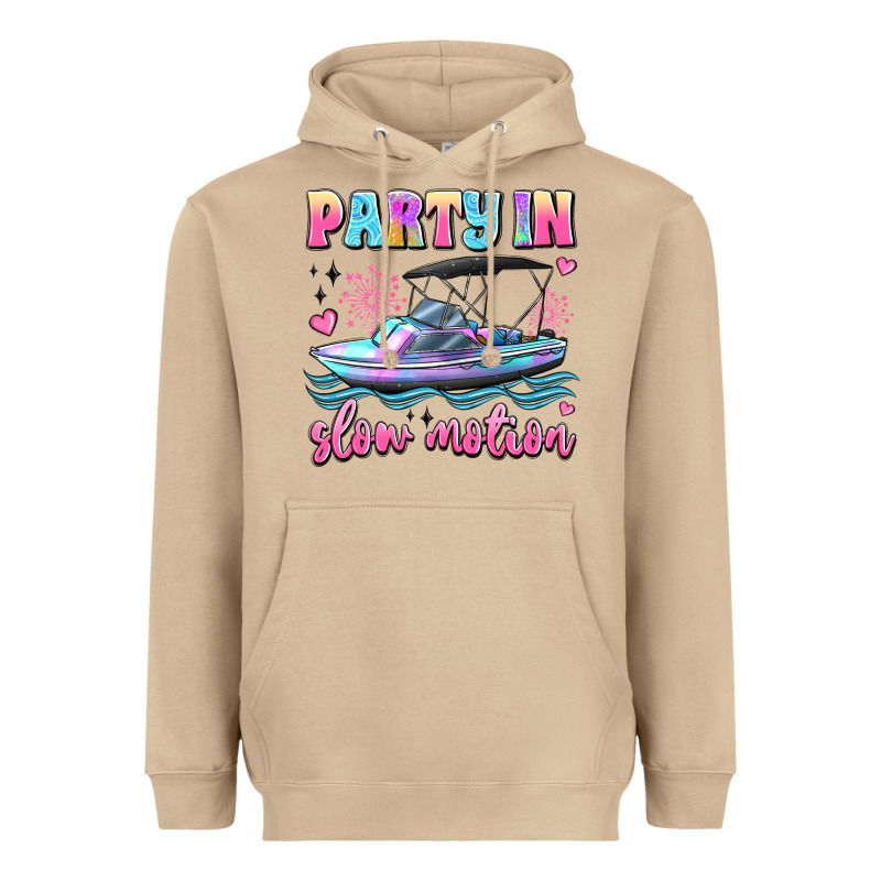 Party In Slow Motion Heavyweight Hoodie by JahusDesignShop | Teevron
