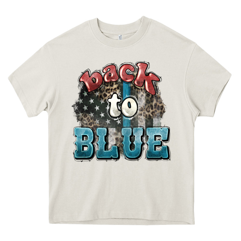 Back To Blue 4th Of July Heavy Core Tee by HowdyJamesFarm | Teevron
