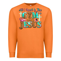 Carrot all i need is the gym and jesus Premium Sweatshirt - JahusDesignShop