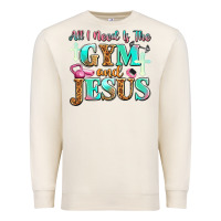 Sandshell all i need is the gym and jesus Premium Sweatshirt - JahusDesignShop