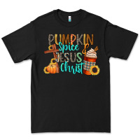 Black pumpkin spice and jesus christ Premium Tee - CowGirlArtShop