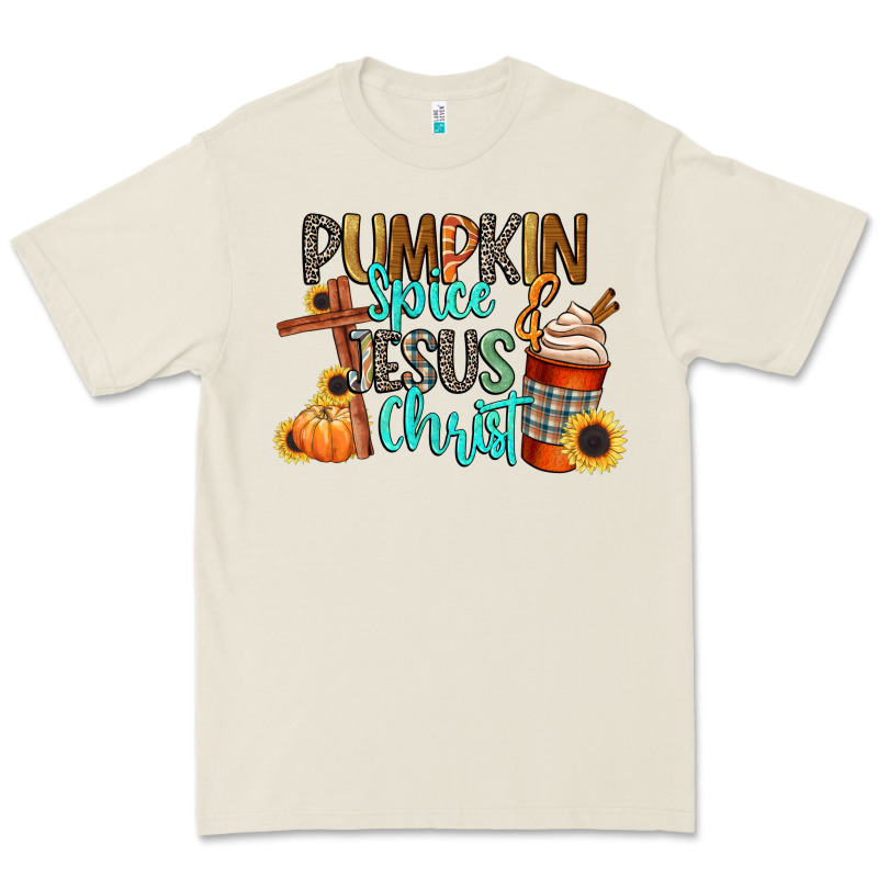 Pumpkin Spice And Jesus Christ Premium Tee by CowGirlArtShop | Teevron