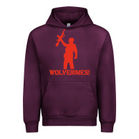 Mauve Wine red dawn wolverines Urban Hoodie - baoMotion