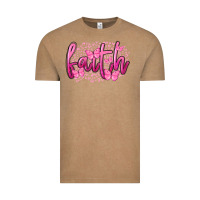 Vintage Coffee Faith Breast Cancer Vintage Tee - FaDigitalArtStudio