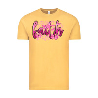 Vintage Mustard Faith Breast Cancer Vintage Tee - FaDigitalArtStudio
