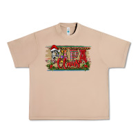 Burro Christmas Western Papa Claus Urban Heavy Tee - RanaPortraitStore