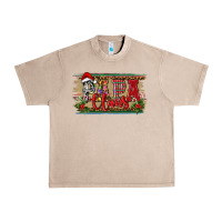 French Oak Christmas Western Papa Claus Urban Heavy Tee - RanaPortraitStore