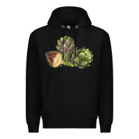 Black Artichoke Premium Hoodie - LillyAllenDesigns
