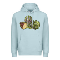 Blue Mist Artichoke Premium Hoodie - LillyAllenDesigns