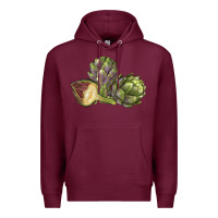 Burgundy Artichoke Premium Hoodie - LillyAllenDesigns