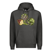 Charcoal Heather Artichoke Premium Hoodie - LillyAllenDesigns
