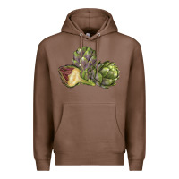 Chestnut Artichoke Premium Hoodie - LillyAllenDesigns