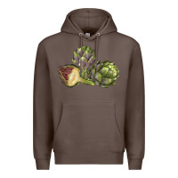 Coffee Artichoke Premium Hoodie - LillyAllenDesigns