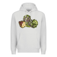 Dove Grey Artichoke Premium Hoodie - LillyAllenDesigns
