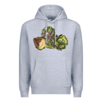 Heather Grey Artichoke Premium Hoodie - LillyAllenDesigns
