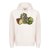 Pale Pink Artichoke Premium Hoodie - LillyAllenDesigns
