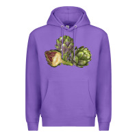 Purple Artichoke Premium Hoodie - LillyAllenDesigns