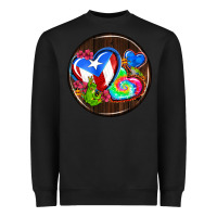 Black puerto rico coasters Heavyweight Sweatshirt - AdoDesignShop