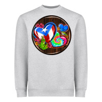Heather Grey puerto rico coasters Heavyweight Sweatshirt - AdoDesignShop