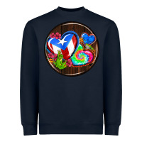 Navy puerto rico coasters Heavyweight Sweatshirt - AdoDesignShop