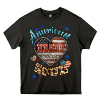 Asphalt American heart southern soul Heavy Core Tee - HowdyJamesFarm